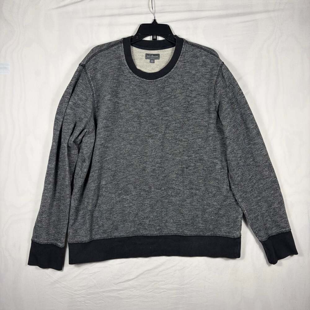 LL Bean Signature Slim Fit Gray Heathered Crewneck Sweatshirt XL